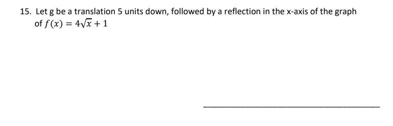 Write a rule for g described by the transformation of the graph of f...-example-1