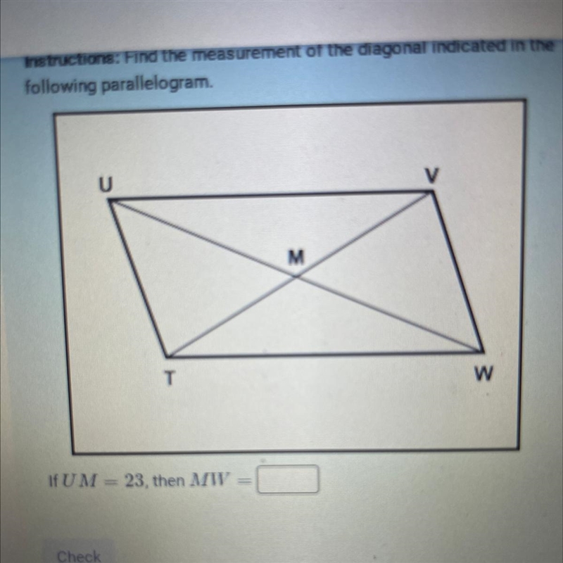 If UM =23 then MW= No links please-example-1