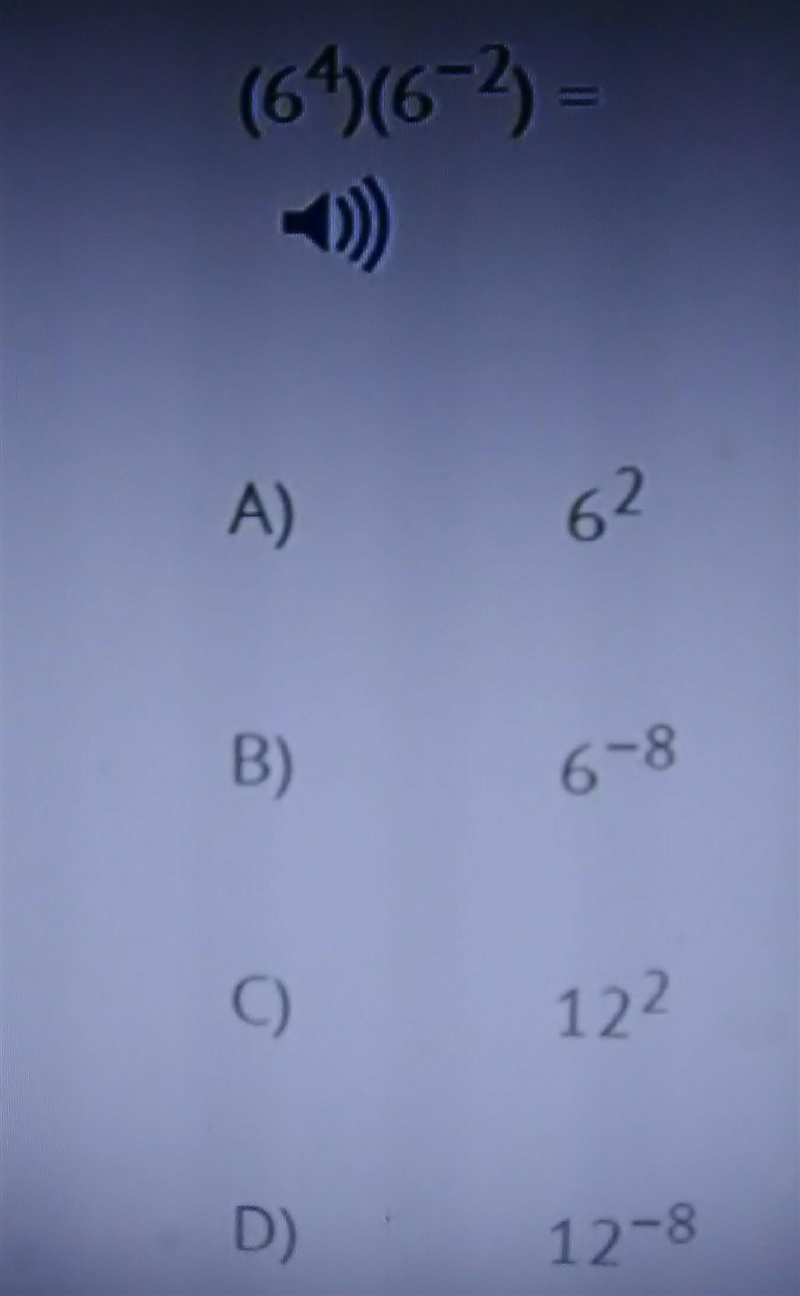 (6^4) (6^-2) I still can't find the answer.​-example-1