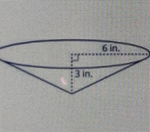 calculate the volume of each cone. Use 3.14 for π. Round the answer to the nearest-example-1