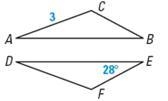 PLZ HELP!! NEED QUICKLY!! Given: ∆ABC ≅ ∆DEF. Find DF and m∠B.-example-1