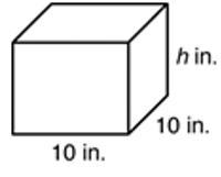 If the height of this box was 10in, how man 2in cubes could fit inside this box?-example-1