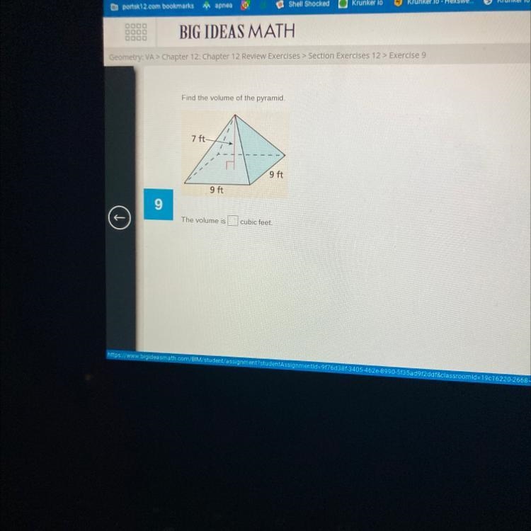 Find the volume of the pyramid-example-1