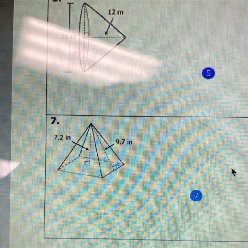 I need help with this please. I need to find the volume. For number 7-example-1