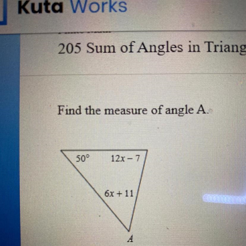 How do I find angle A?-example-1