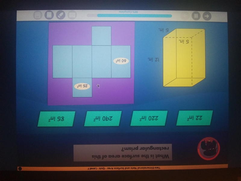 What is the surface area of this rectangular prism i-ready-example-1