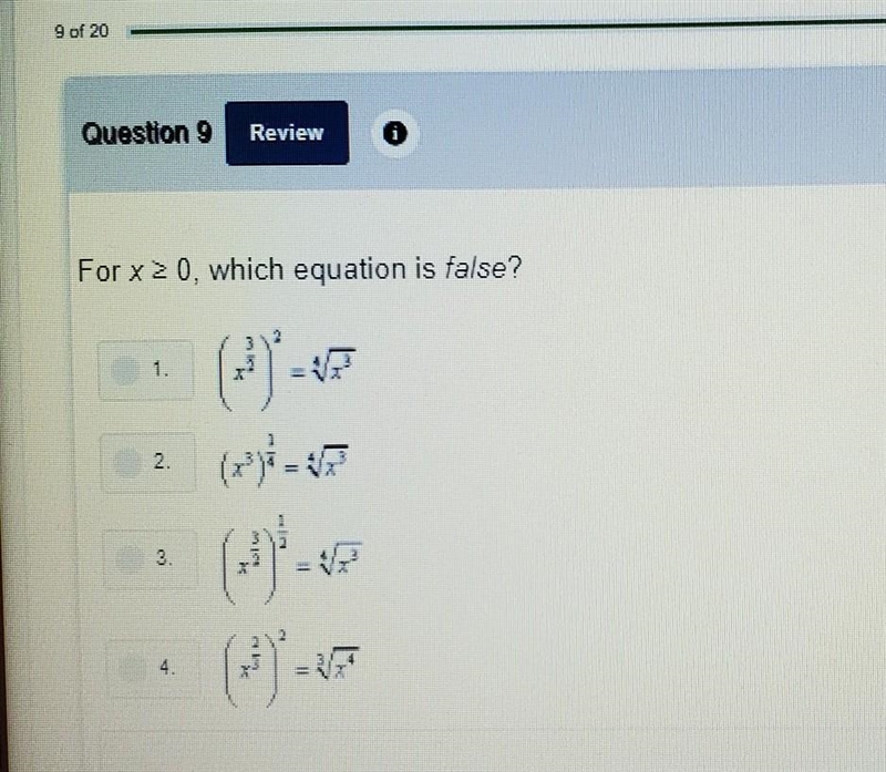 Which equation Is false? ​-example-1