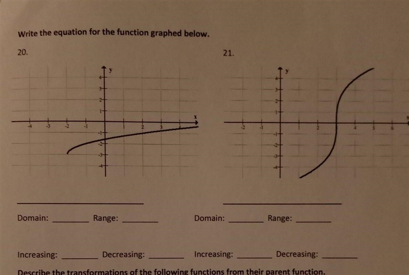 Write the equation for the function of the graph below​-example-1