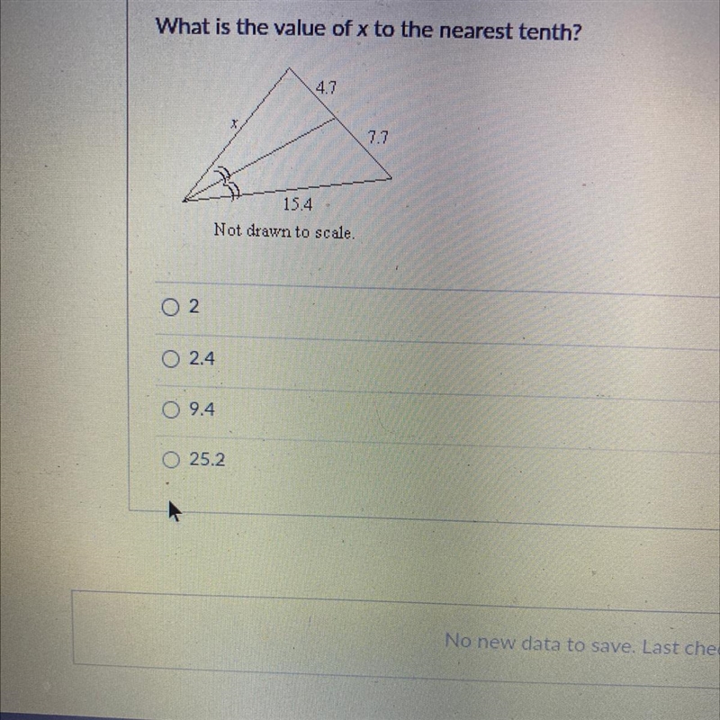 Why is the value of x to the nearest tenth?-example-1