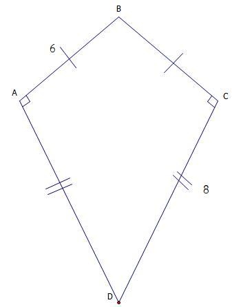 From quadrilateral ABCD is a quadrilateral with area of ​​48 square units, find the-example-1