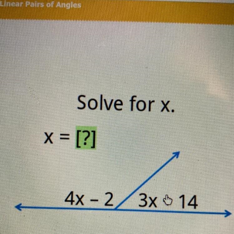 Solve for x. x = [?] 4x - 2/3x 14-example-1