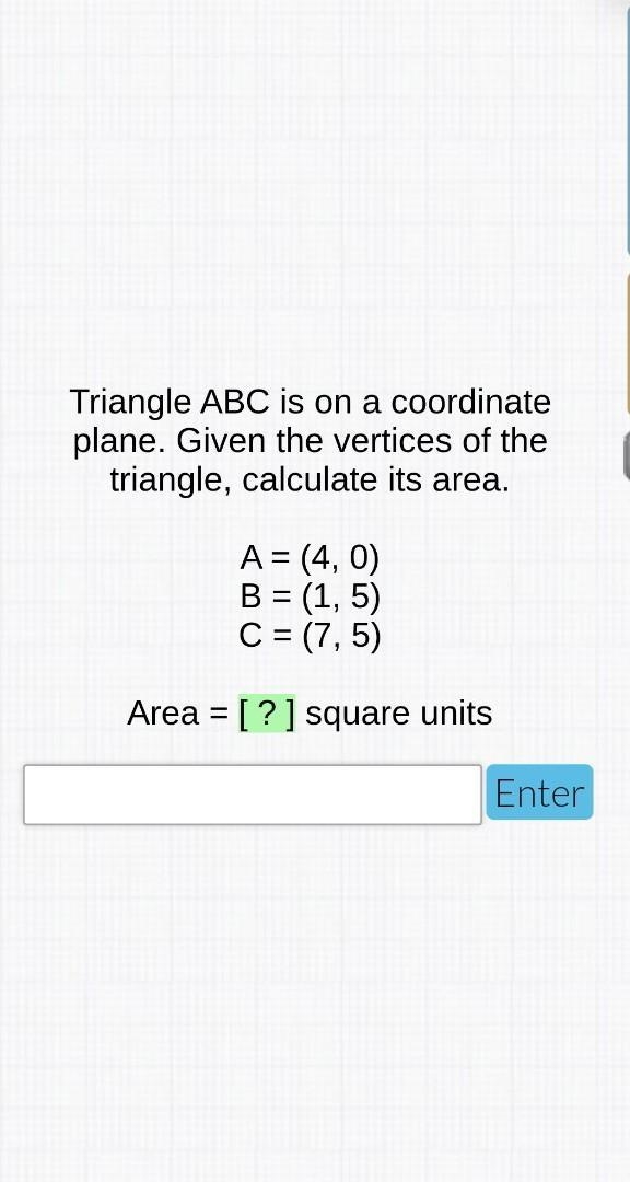 Find the area or this triangle ​-example-1