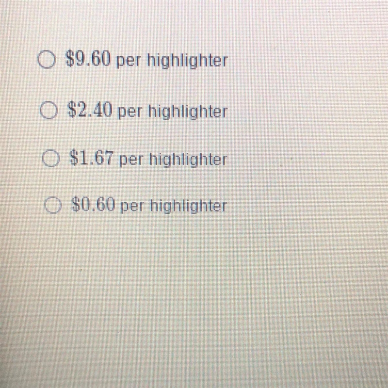 The cost of highlighters is proportional to the number of highlighters purchased. If-example-1