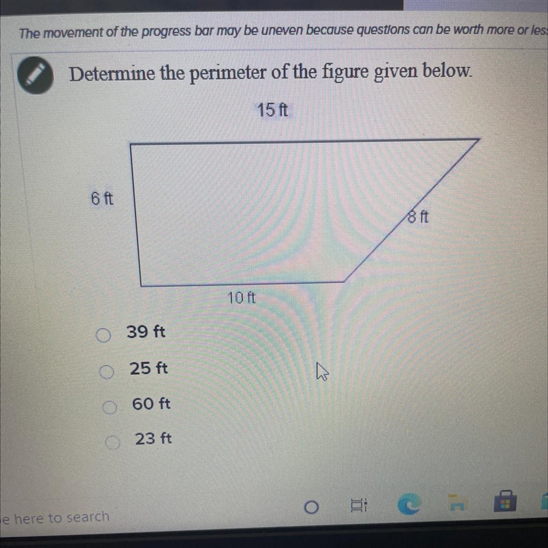 Determine the perimeter of the figure below-example-1