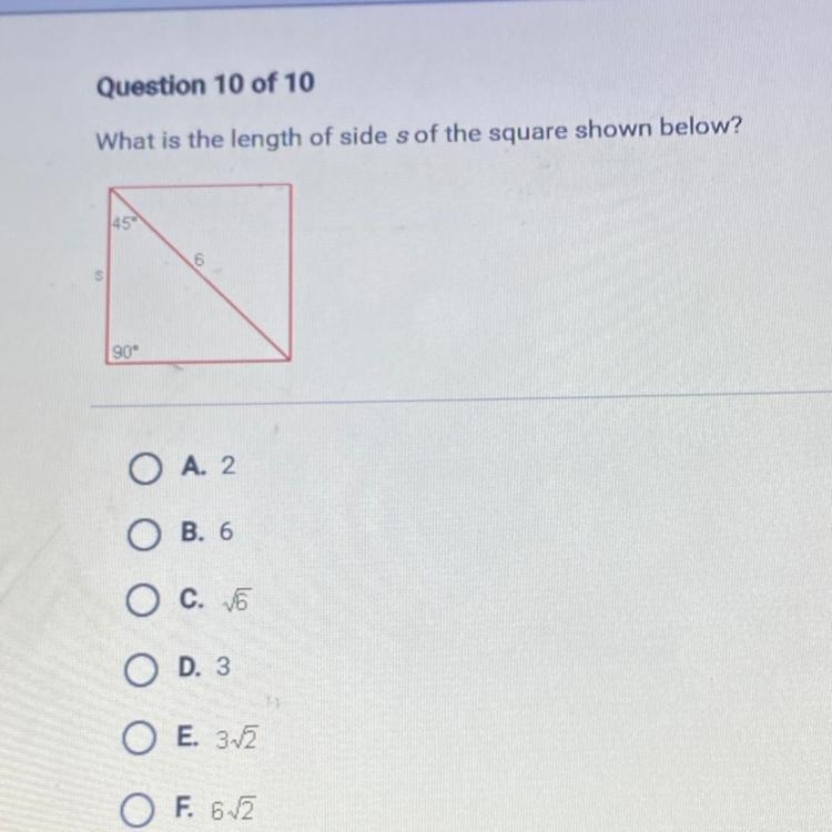 PLEASE HELP!! 30 POINT! What is the length of side s of the square shown below? 1450 6 s-example-1