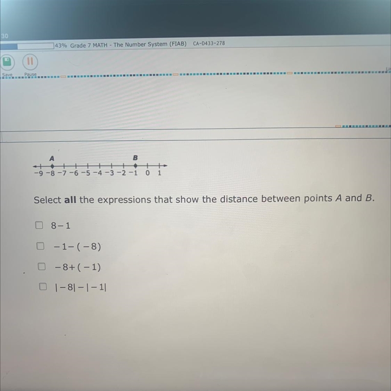 Select all the expression that show the distance between points A and B pls help lol-example-1