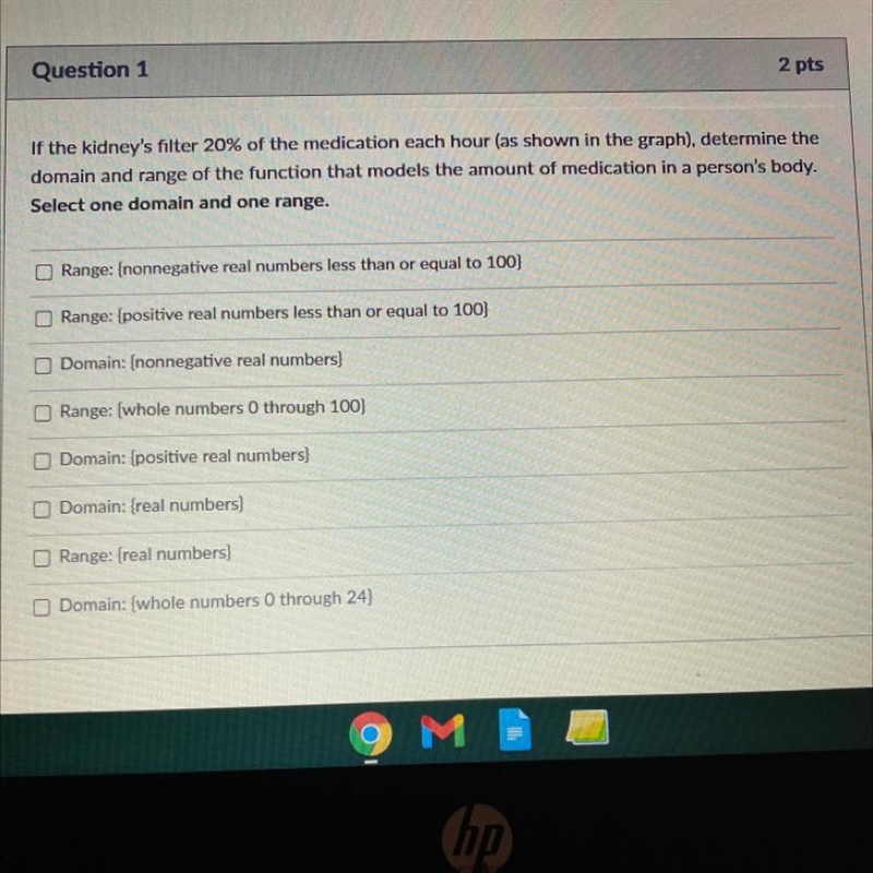 If the kidneys filter 20% of medication-example-1