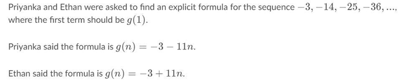 Khanacademy Unit: Sequences Which one of them is right?-example-1