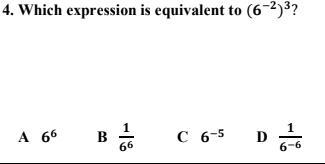 Which expression is equivalent to (6^-2)^3-example-1