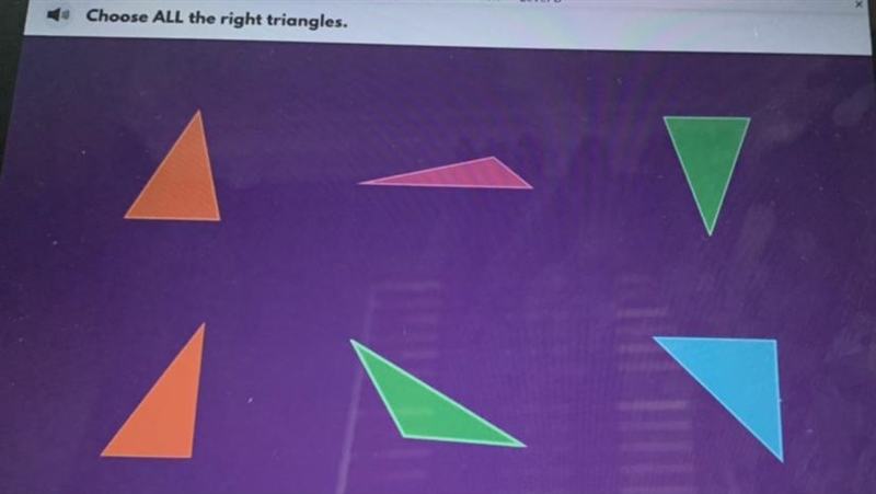 Choose ALL the right triangles.-example-1