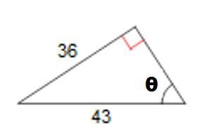 Find the value of 0 and round to the nearest whole degree-example-1