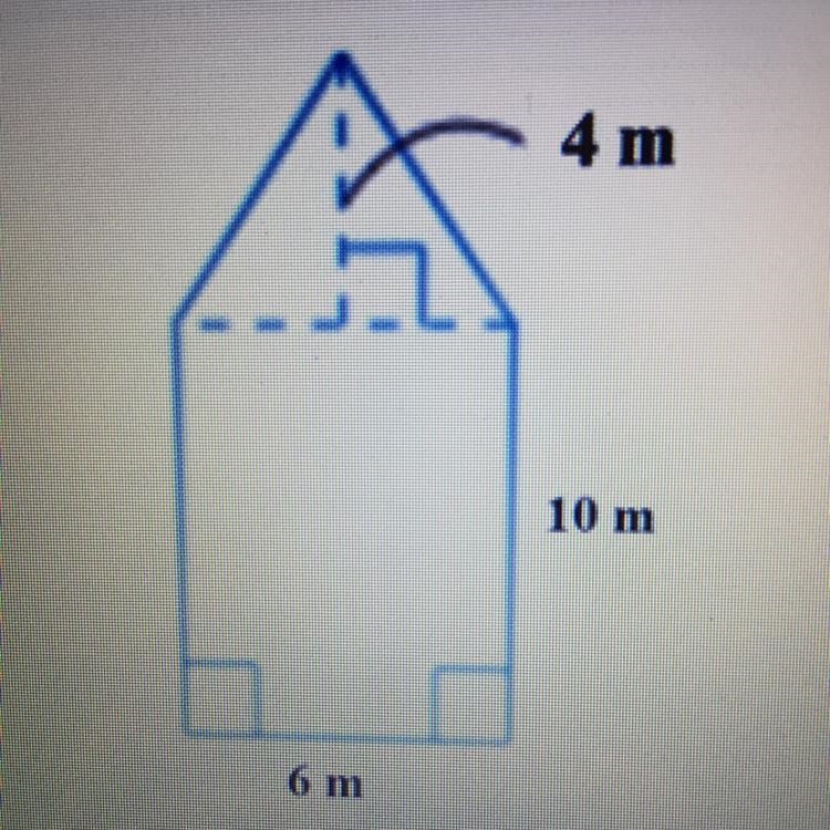 What is the area of the triangle? A.) 12 squares meters B.) 20 square meters C.) 24 square-example-1