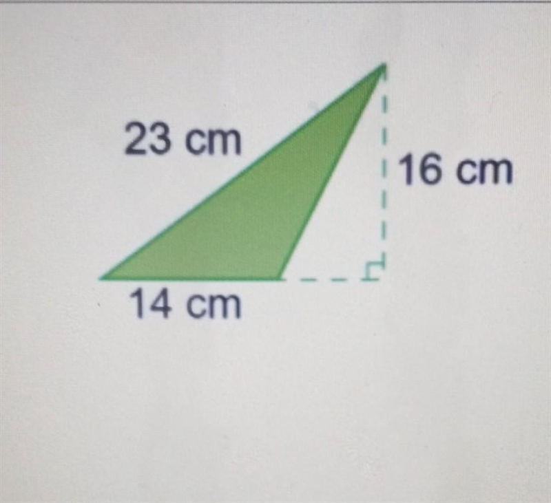 What is the area of the triangle in centimetres Square?​-example-1