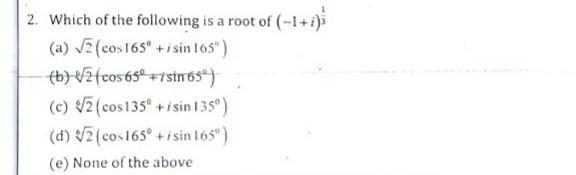 Find the root for (-1+i)^1/3​-example-1