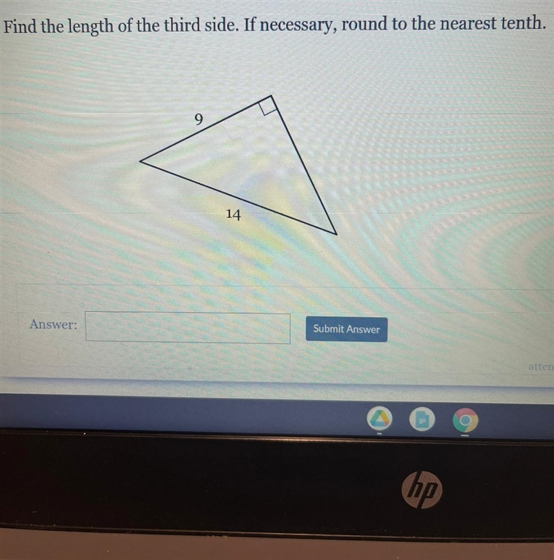 What is the length of the third side?-example-1