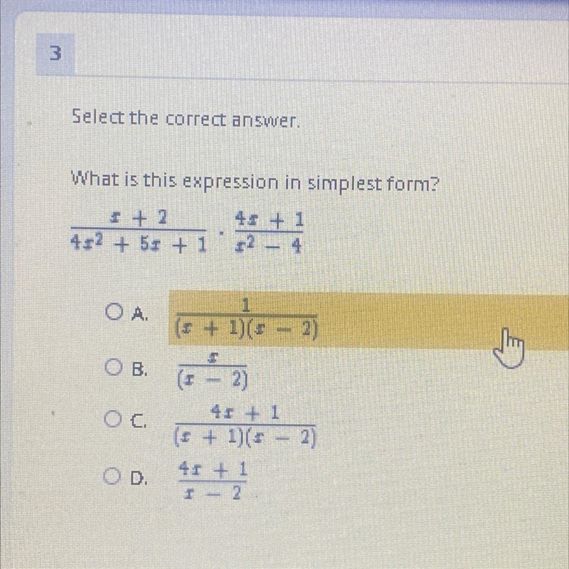 What is the expression in simplest form￼￼-example-1