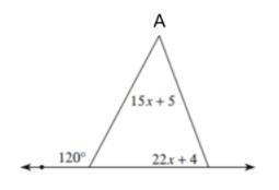 PLEASE HELP ME FAST 7. Find the measure of angle A.-example-1