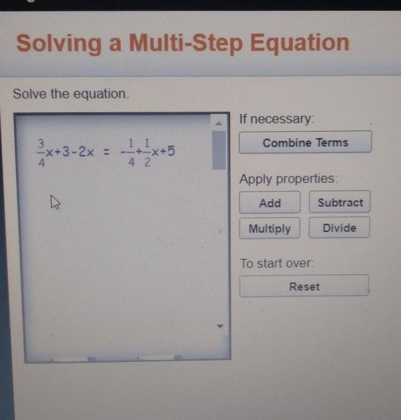 Solve the equation. 3 -x+3-2x +2x+5​-example-1