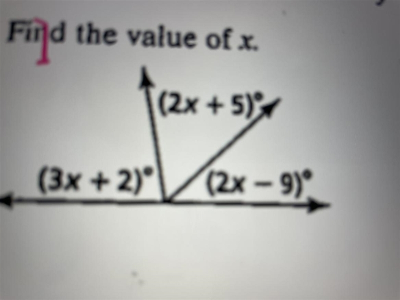 Find value of x How do I find the solution to this?-example-1