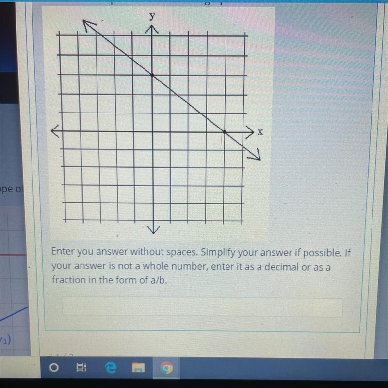 What is the slope of the line in the graph? Enter answer without spaces-example-1