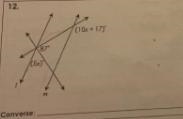 Help on finding x and maybe the converse I got 30 minutes left until due please help-example-1