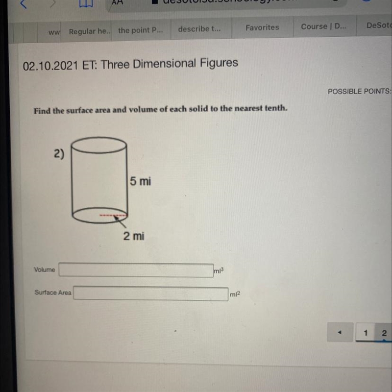 What is the volume and surface area?-example-1