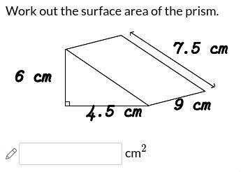 Work out the surface area-example-1