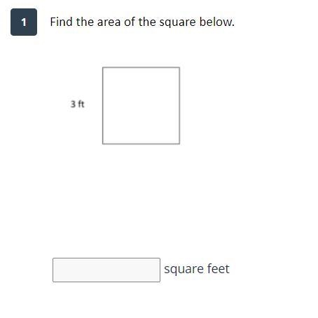 Find the area of the square below. if im correct, its 9. But I want to double check-example-1