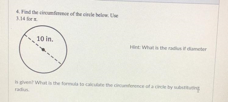 Find the circumference of the circle below use 3.14 for-example-1