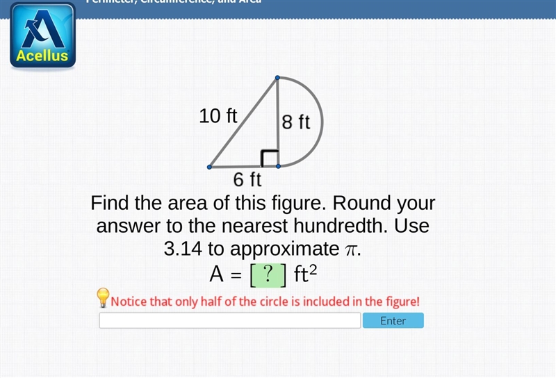 Find the area of this figure around your answer to the nearest 100. use 3.14 to approximate-example-1