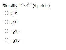 Simplify 42 ⋅ 48. Please help with this!-example-1