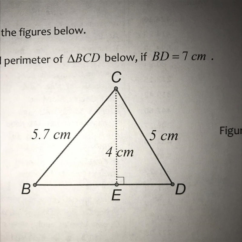 How do I find the perimeter and area of this triangle/:-example-1