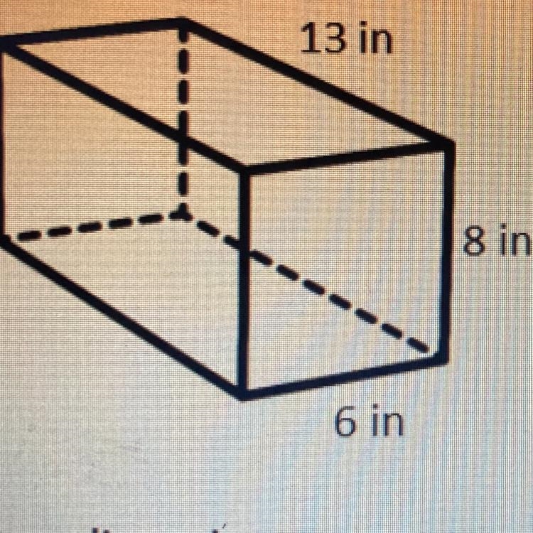 Find the volume of the following figure with the given dimension-example-1