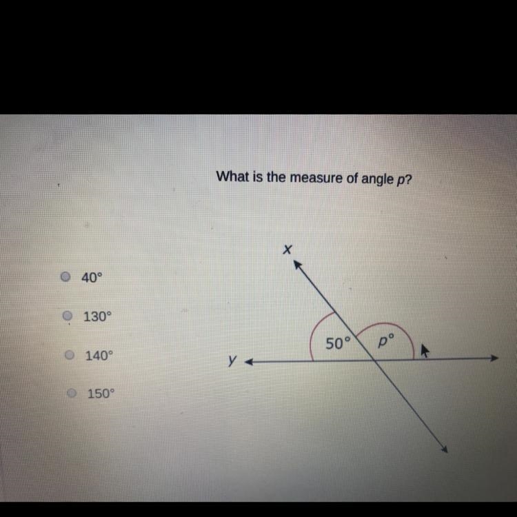 What is the measure of angle p?-example-1