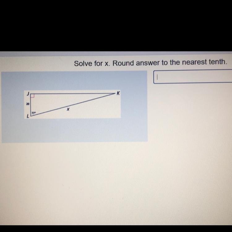 Solve for x and round to the nearest tenth-example-1