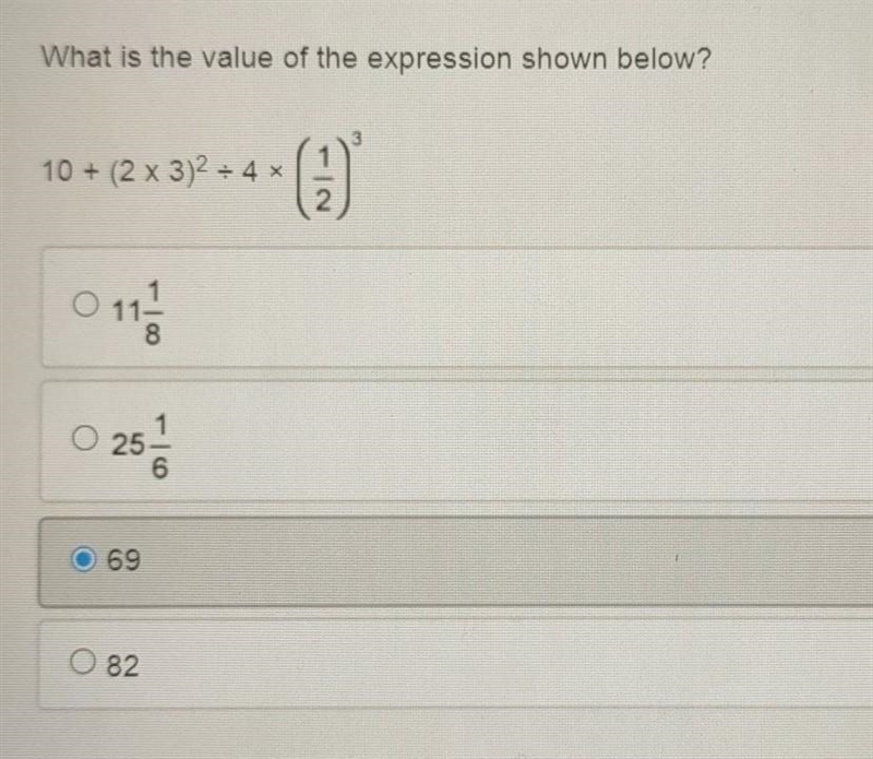 What is the value of the expression shown below? ​-example-1