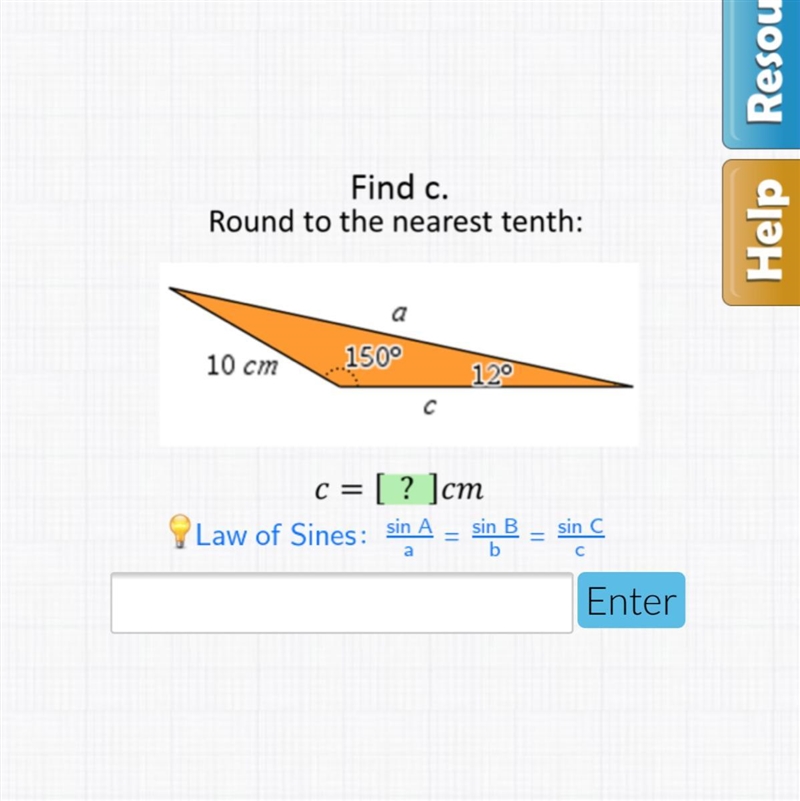 Find c. (geometry) plz help-example-1