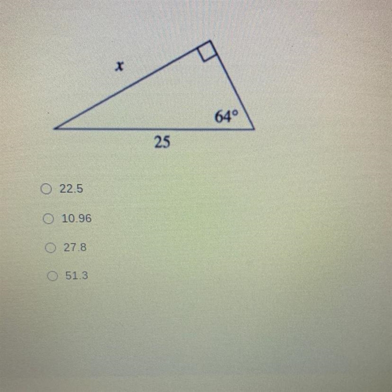 Solve for the missing side and round to the nearest tenths place-example-1