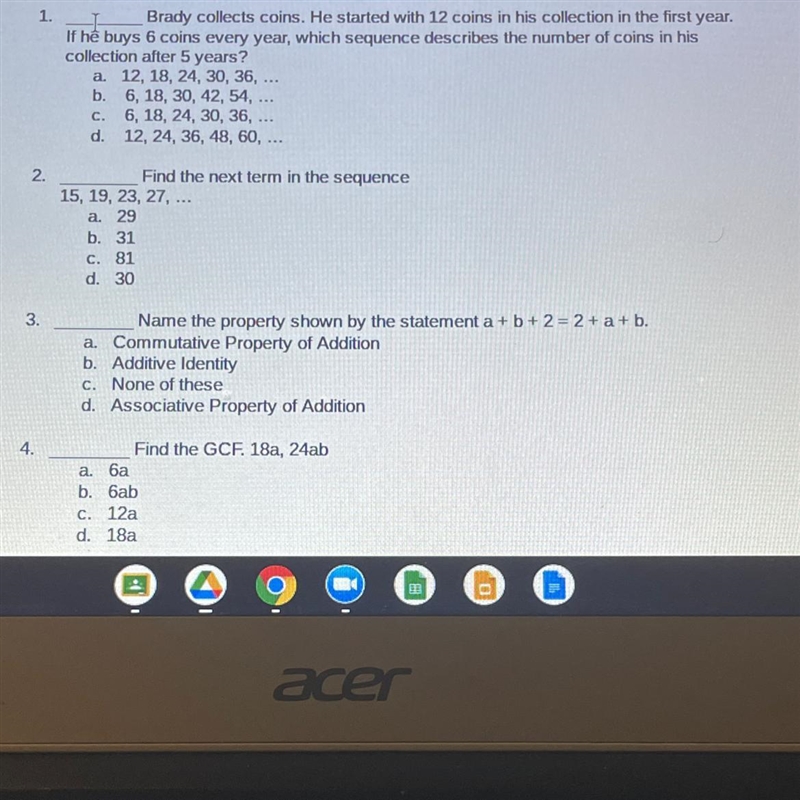 Can someone give me the letter to all answers 1-4 or at least one 3-example-1