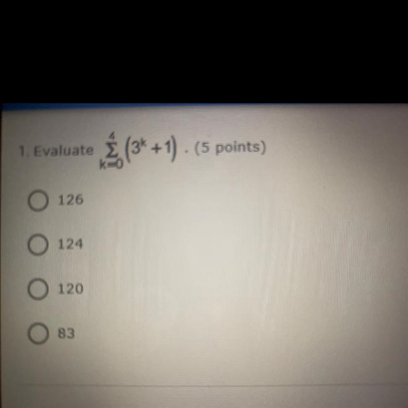 Evaluate sigma notation k=0 4 3k + 1-example-1